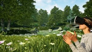 Mental Massages Dandelion Meadow VR session from Unreal Engine