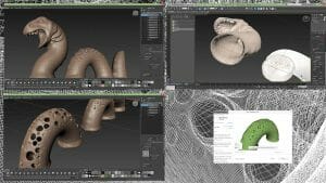 Personal Project Deskosaur 3D modelling for a custom designed Loch Ness monster desk organiser for 3D printing