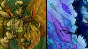 Personal Project Moths vs Butterflies concept exploration and story illustration