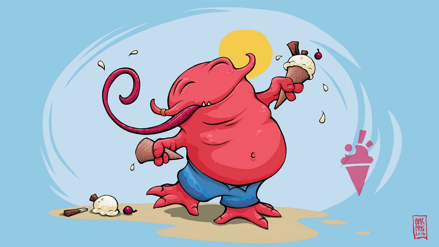 Fanart League of Legends pool party skin concept for sun-burnt Tahm Kench