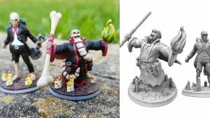 Game Supplement 3D miniatures customised and painted for use in tabletop RPG