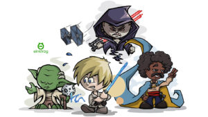 Chibi Star Wars characters