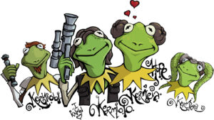 Kermitised Star Wars heroes